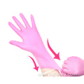 Pink Synthetic Vinyl Nitrile Gloves Cheap Safety Gloves